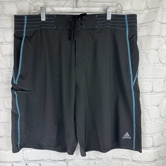 Adidas Swim‎ Trunks Men's Size 38 Blue - Picture 1 of 11